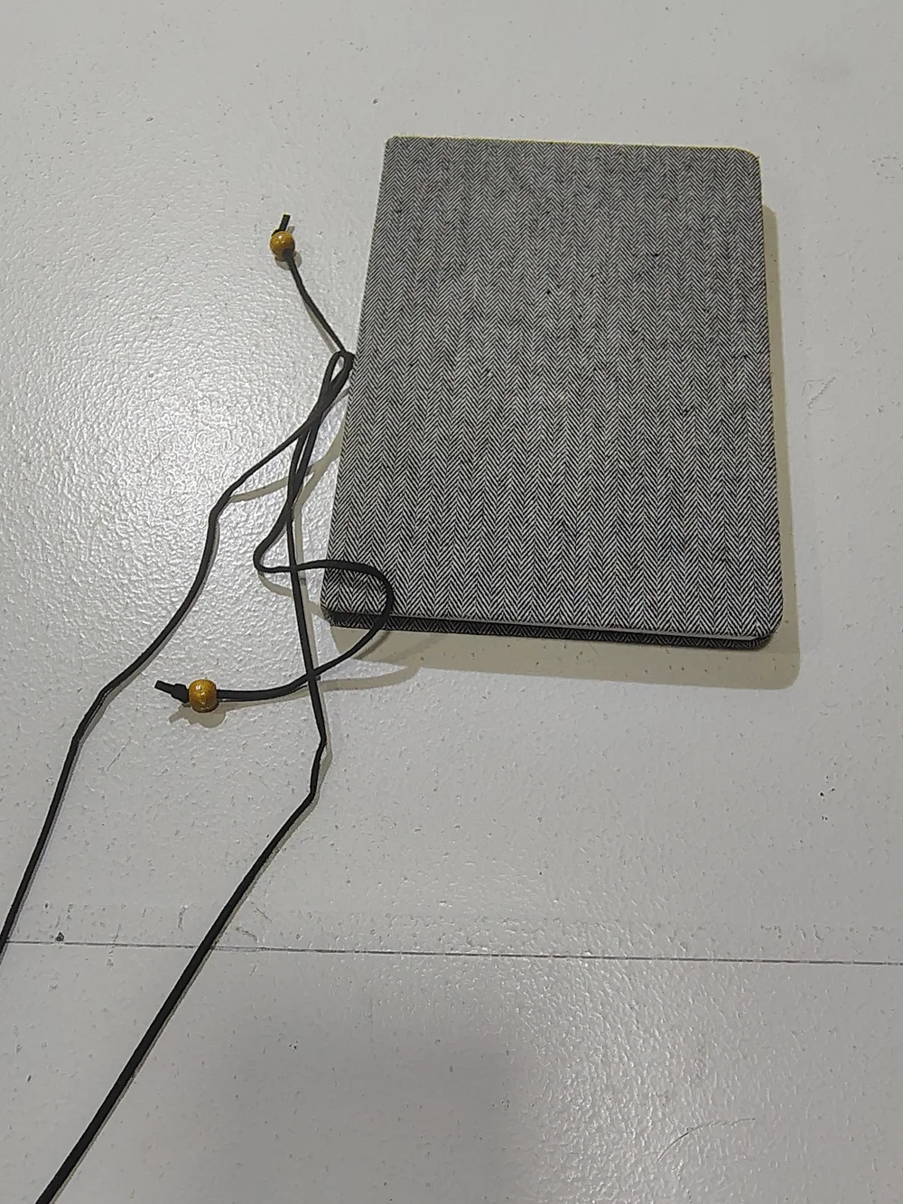 New Ruled Journal Casebound Fabric Gray Vintage Inspired Y2k
